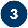 Dark blue circle with '3' in white