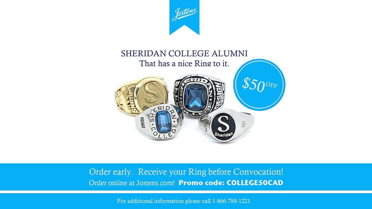 Four Sheridan rings in various designs.