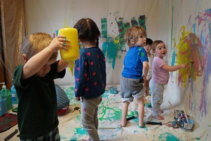 Painting in the Child Care Centre