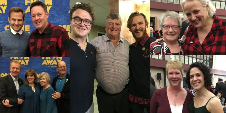 Gander residents and Come From Away actors