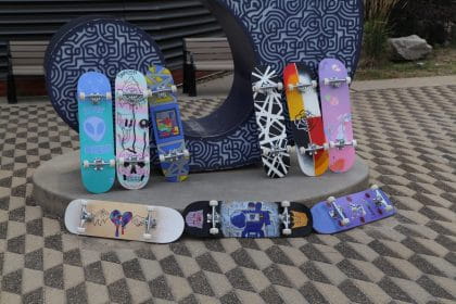 Indigenous Skateboard Camp 2018 finished skateboards