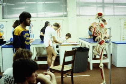 Early days in the Sheridan Athletic Therapy classrooms at Sheridan