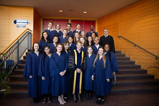 Dr. Janet Morrison and Honours Bachelor of Music Theatre Performance students