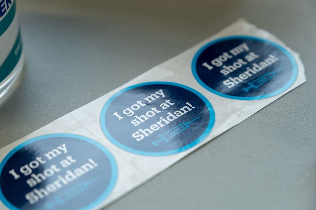 'I got my shot at Sheridan' stickers