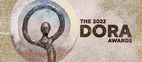 Logo for the 2022 Dora Awards