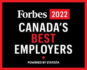 Logo for Forbes' 2022 Canada's Best Employers list
