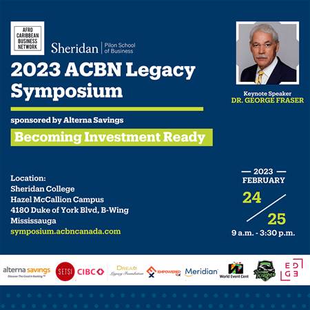 A poster for the 2023 ACBN Legacy Symposium, featuring logos from various organizers and sponsors